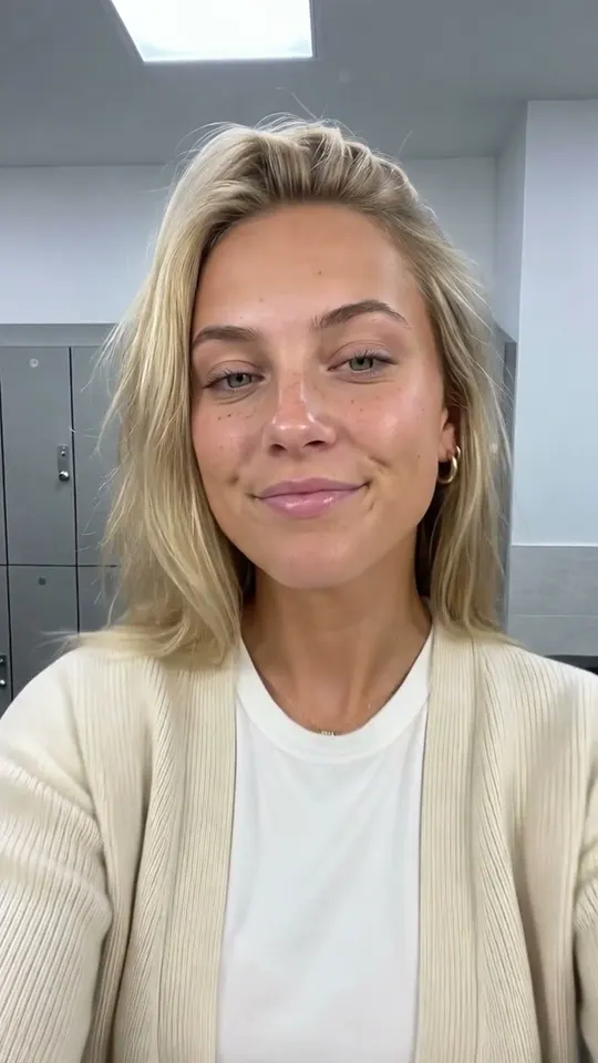 Ava · Are you serious? · Gym locker room