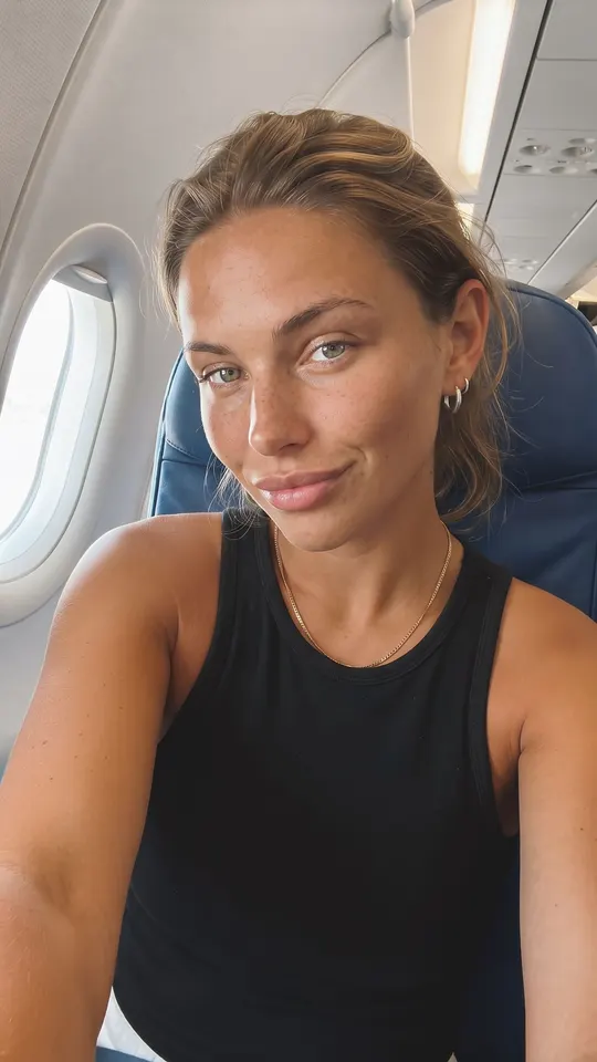 Chloe · Are you serious? · Airplane seat