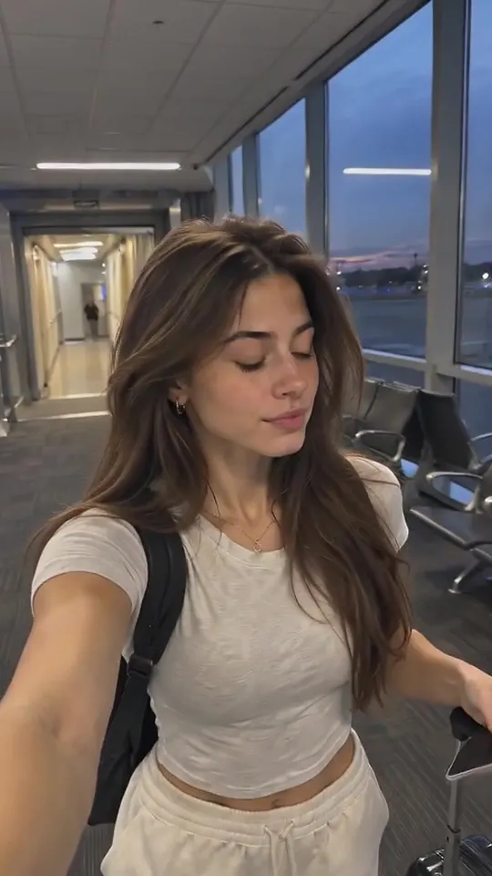 Maya · one_take · evening jetbridge boarding