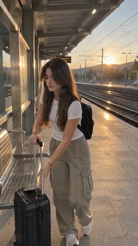 Maya · one_take · golden hour platform wait
