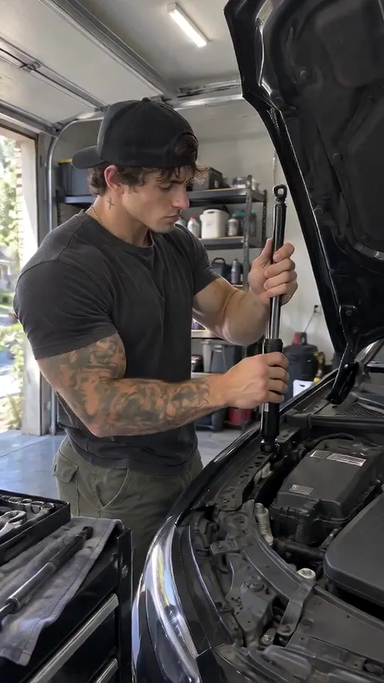 Cruz · two_take · morning garage hood struts→morning side window strut check