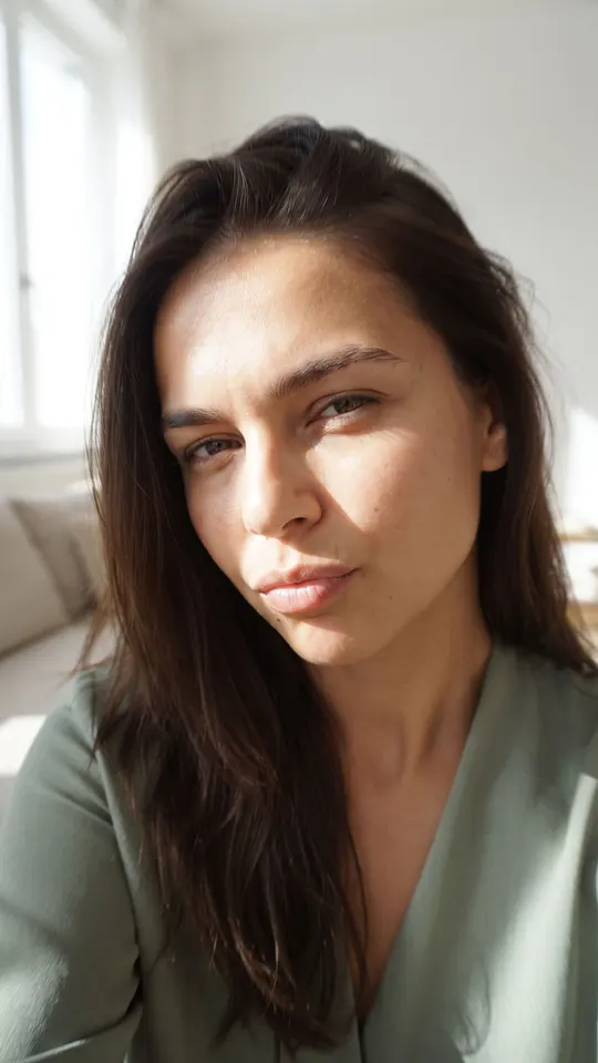 Mia · Wait, what? · Sunlit living room